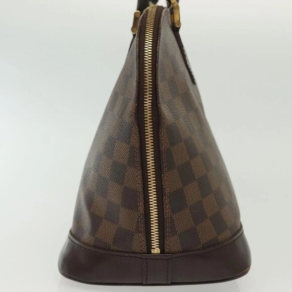 LOUIS VUITTON Damier Ebene Alma Hand Bag N51131 LV Auth 140459 - Picture 6 of 16